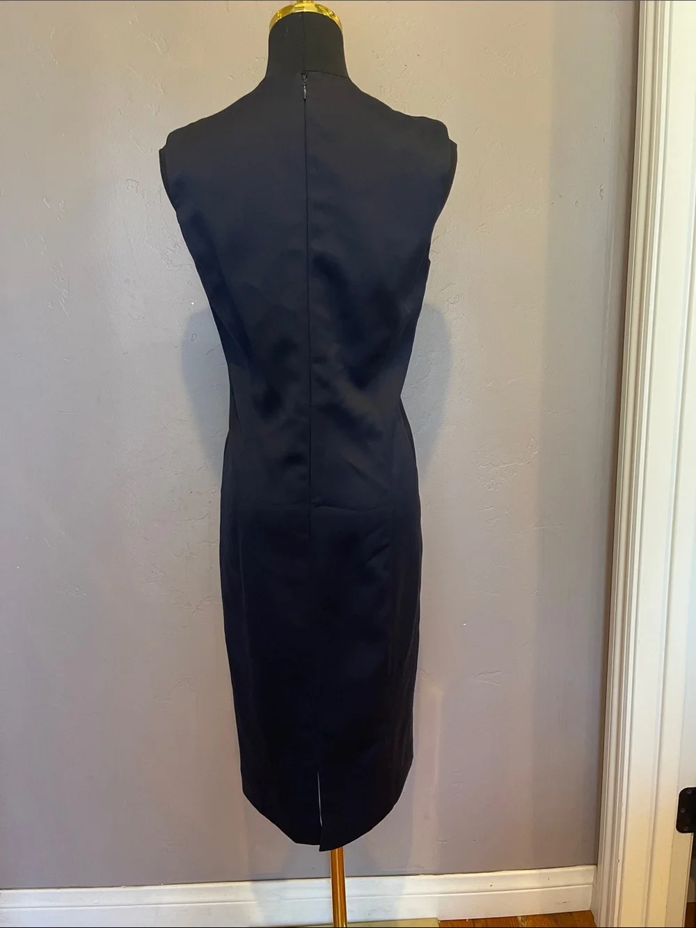 Vintage 80s Noviello-Bloom Bergdorf Goodman Navy Blazer & Dress Suit Set size 4